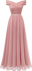Жіноча мереживна наречена сукня A-Line від плечового квіткового мереживного шифонного випускного випускного кольору
