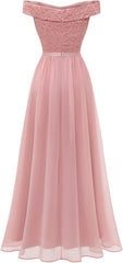 Женская кружевная подружка невесты платье A-line от плеча цветочных кружевных шифоновых выпускных платьев