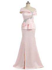 Amazing Pink Mother Of The Bride Dresses Mermaid V-neck Cap Sleeves