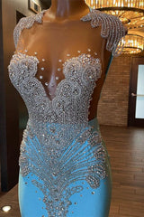 Beautiful Long Sleeveless Mermaid Prom Dress With Beading