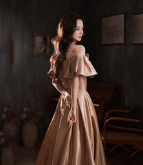 Lovely Bow Satin Long Ball Gown Formal Dress