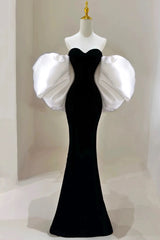 Gorgeous Sheath Off The Shoulder Black Velvet Evening Dress Prom Dresses Birthday Outfits