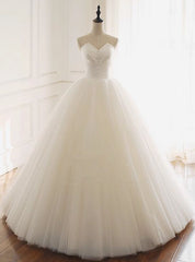 Satin Tulle Strapless Button Wedding Dress