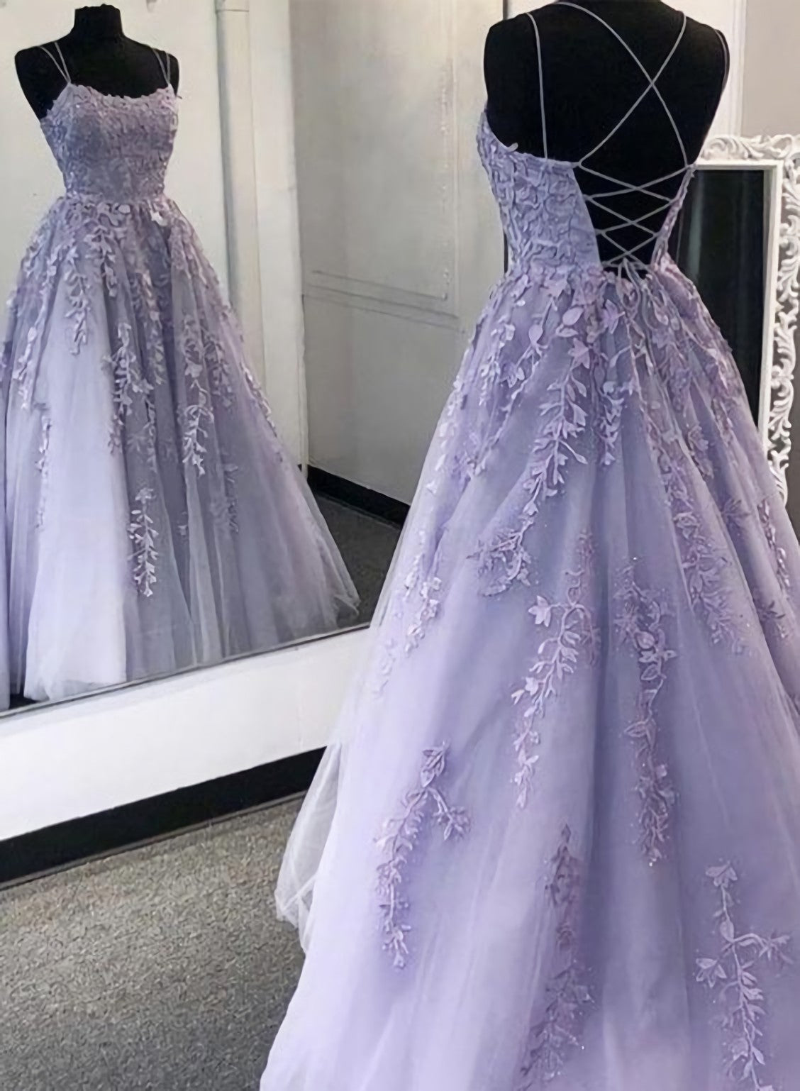 Wedding Guest Outfit, Purple Prom Dress, Lace Evening Dress, Formal Dress